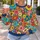 Colorful Crochet Flowers for Creative Everyday Style and Festival Looks All-over Print Knitted Sweater - 5