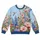 Hummingbirds Among Pink and Blue Garden Flowers for Nature-Loving Everyday Style All-over Print Knitted Sweater - 4