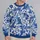 Blue Baroque Floral Scrolls for Elegant Everyday Style, Travel, and Weekend Outings All-over Print Knitted Sweater - 2