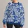 Blue Baroque Floral Scrolls for Elegant Everyday Style, Travel, and Weekend Outings All-over Print Knitted Sweater - 1