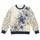 Blue Wildflower Botanical Motif for Spring Outings and Everyday Wear for Women All-over Print Knitted Sweater - 4