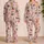 Watercolor Puppy Hearts for Cozy Valentine Evenings and Sweet Dog Lover Lounging Satin Pajamas Set - 2
