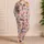 Watercolor Puppy Hearts for Cozy Valentine Evenings and Sweet Dog Lover Lounging Satin Pajamas Set - 4