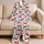 Cherry And Blueberry Fruit Motif for Cozy Evenings and Relaxed Lounging Satin Pajamas Set - 5