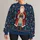 Red Cloaked Gift Bringer With Snowflakes For Festive Holiday Gatherings All-over Print Knitted Sweater - 1