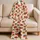Tomato And Strawberry Fruit For Cozy Kitchen Garden Lounging At Home Satin Pajamas Set - 5