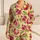 Watercolor Pomegranates for Cozy Evenings and Relaxed Home Lounging Satin Pajamas Set - 1