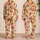 Watercolor Pomegranates for Cozy Evenings and Relaxed Home Lounging Satin Pajamas Set - 2