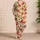 Watercolor Pomegranates for Cozy Evenings and Relaxed Home Lounging Satin Pajamas Set - 4