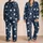 Ivory Stars on Midnight Navy for Cozy Lounging and Dreamy Summer Nights at Home Satin Pajamas Set - 2