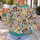 Colorful Quirky Dog Faces for Playful Everyday Outings and Relaxed Weekend Style All-over Print Knitted Sweater - 7