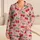 Red Cherry Heart Polka Dot Style for Cozy Lounging and Sweet Weekend Mornings Satin Pajamas Set - 1