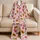 Watercolor Raspberry Watermelon Hearts for Cozy Summer Nights and Fruit Lovers Satin Pajamas Set - 5