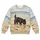 Shaggy Black Dog On A Quiet Beach For Relaxed Coastal Days And Seaside Walks All-over Print Knitted Sweater - 6