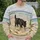 Shaggy Black Dog On A Quiet Beach For Relaxed Coastal Days And Seaside Walks All-over Print Knitted Sweater - 8