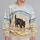 Shaggy Black Dog On A Quiet Beach For Relaxed Coastal Days And Seaside Walks All-over Print Knitted Sweater - 4
