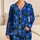 Cheerful Black Cats and Crescent Moons for Cozy Halloween Nighttime Lounging Gifts Satin Pajamas Set - 1
