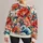 Watercolor Floral Waves for Artful Everyday Outings and Creative City Style All-over Print Knitted Sweater - 1