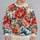 Watercolor Floral Waves for Artful Everyday Outings and Creative City Style All-over Print Knitted Sweater - 2