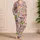 Strawberry Lemon Cottage Checks for Cozy Farmhouse Mornings and Garden Lounging Satin Pajamas Set - 4