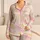 Pastel Tie Dye Clouds for Cozy Lounging and Soft Weekend Mornings at Home Satin Pajamas Set - 1