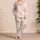 Pastel Tie Dye Clouds for Cozy Lounging and Soft Weekend Mornings at Home Satin Pajamas Set - 4