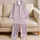 Pastel Five-Point Stars for Cozy Nights and Cheerful Lounging, Women's Style Satin Pajamas Set - 5