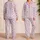 Pastel Five-Point Stars for Cozy Nights and Cheerful Lounging, Women's Style Satin Pajamas Set - 2