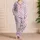 Pastel Five-Point Stars for Cozy Nights and Cheerful Lounging, Women's Style Satin Pajamas Set - 4