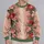 Red Roses and Sage Foliage for Autumn Garden Gatherings and Cottagecore Days All-over Print Knitted Sweater - 2