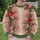 Red Roses and Sage Foliage for Autumn Garden Gatherings and Cottagecore Days All-over Print Knitted Sweater - 6