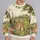 Woodland Rabbit Meadow for Cozy Autumn Outings and Nature-Loving Everyday Wear All-over Print Knitted Sweater - 2