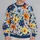 Blue And Ochre Botanical Florals For Relaxed Everyday Wear And Artistic Style All-over Print Knitted Sweater - 2
