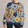 Blue And Ochre Botanical Florals For Relaxed Everyday Wear And Artistic Style All-over Print Knitted Sweater - 1