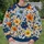 Blue And Ochre Botanical Florals For Relaxed Everyday Wear And Artistic Style All-over Print Knitted Sweater - 6