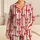 Red Ribbon Bows and Ivory Stripes for Cozy Holiday Lounging Satin Pajamas Set - 1