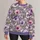 Lavender Pansy And Wildflower Blooms For Relaxed Everyday Spring And Garden Style All-over Print Knitted Sweater - 1