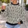 Black Folk Floral Motifs for Cozy Autumn Days and Artful Everyday Style All-over Print Knitted Sweater - 5