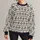 Black Folk Floral Motifs for Cozy Autumn Days and Artful Everyday Style All-over Print Knitted Sweater - 1
