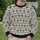 Black Folk Floral Motifs for Cozy Autumn Days and Artful Everyday Style All-over Print Knitted Sweater - 6