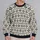 Black Folk Floral Motifs for Cozy Autumn Days and Artful Everyday Style All-over Print Knitted Sweater - 2