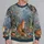 Fox and Woodland Wildflowers for Cozy Nature Walks and Relaxed Everyday Outdoor Style All-over Print Knitted Sweater - 2