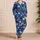 Patriotic Butterfly Blooms for Cozy Fourth of July Lounging and Summer Nights Satin Pajamas Set - 4