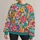 Colorful Crochet-Style Wildflower Blooms for Everyday Bohemian Casual Wardrobe Looks All-over Print Knitted Sweater - 1