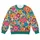 Colorful Crochet-Style Wildflower Blooms for Everyday Bohemian Casual Wardrobe Looks All-over Print Knitted Sweater - 4