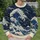 Indigo Ocean Waves and Coastal Mountain Scene for Relaxed Everyday Outings for Women All-over Print Knitted Sweater - 6