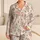 Rose Bow and Vintage Vanity Charms for Cozy Cottagecore Evenings and Sweet Gifts for Her Satin Pajamas Set - 1