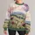 Watercolor Meadow Thistles And Rolling Hills For Peaceful Autumn Days All-over Print Knitted Sweater - 1