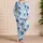 Blue Shark Ocean Motifs for Relaxed Coastal Evenings and Easygoing Home Lounging Style Satin Pajamas Set - 4
