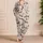 Chestnut Horse and Rose Equestrian Motif for Cozy Country Evenings at Home Satin Pajamas Set - 4
